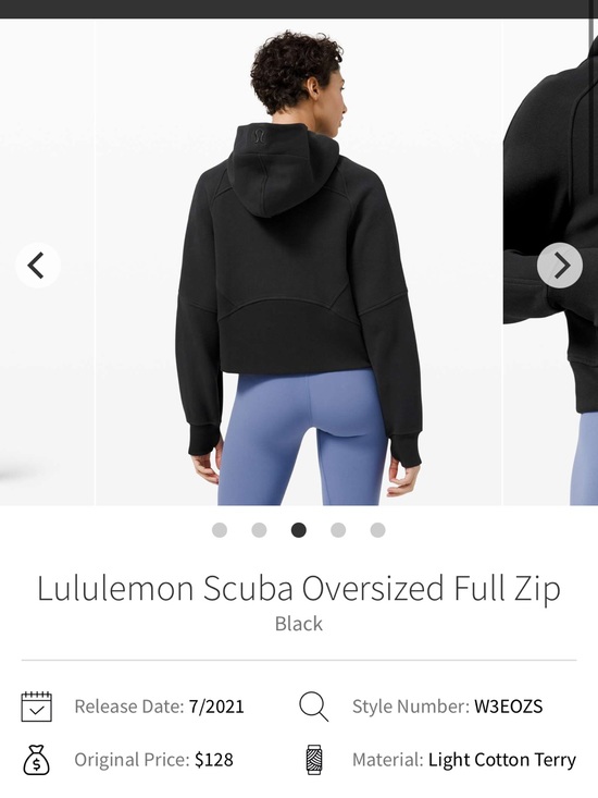 lululemon athletica Tops - lululemon athletica Black Scuba Cropped Full-Zip Hoodie